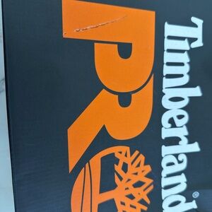 Timberland PRO Black and Orange Logo Box